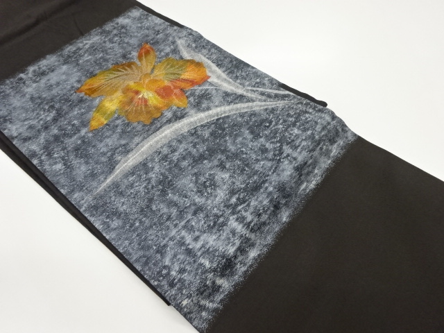 花模様織出し名古屋帯